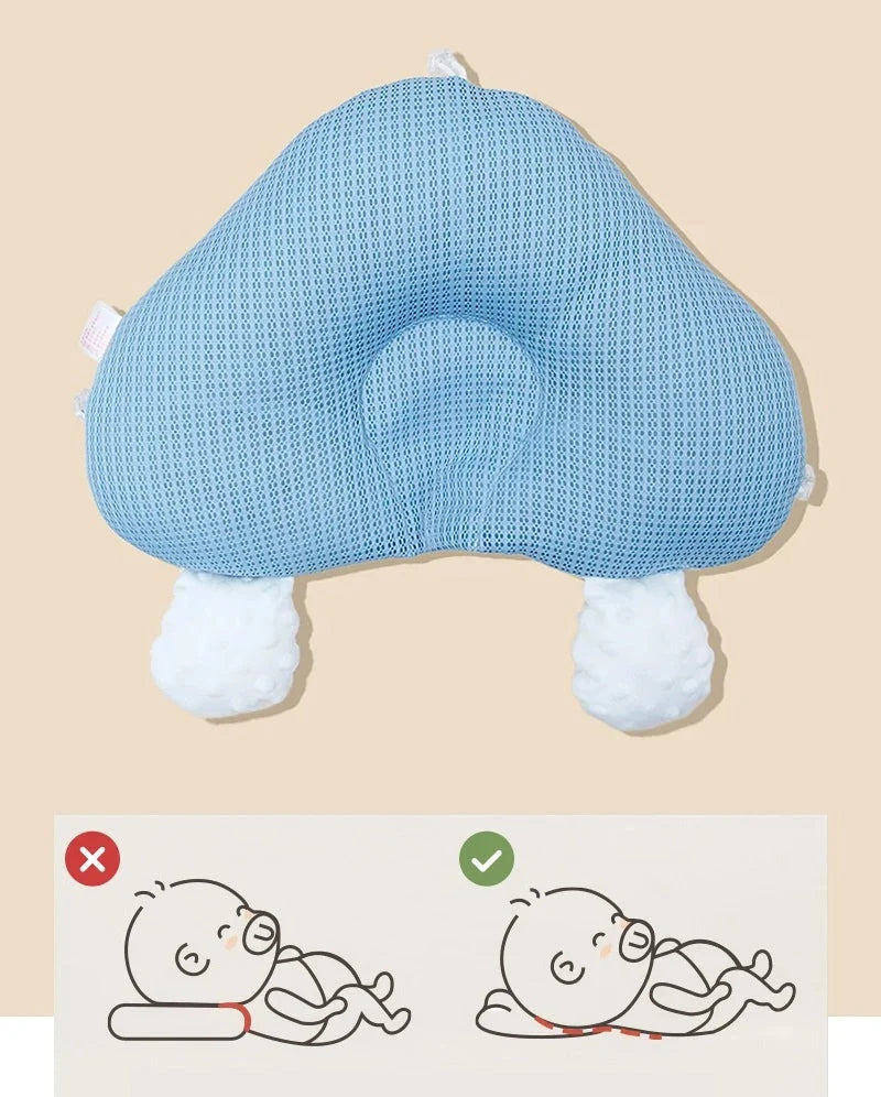 Baby Sleep Pillow Adjustable Memory Foam Double-Sided Cover