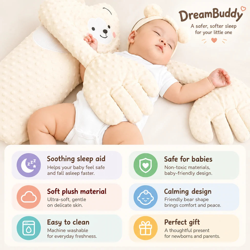 Baby Sleep Plush Rhythmic Patting 3 Modes USB Rechargeable