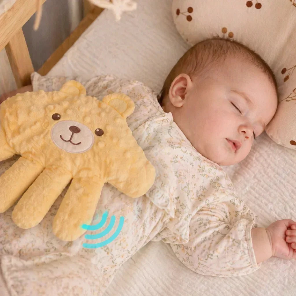 Baby Sleep Soother Plush Bear Rhythmic Patting Battery-Powered