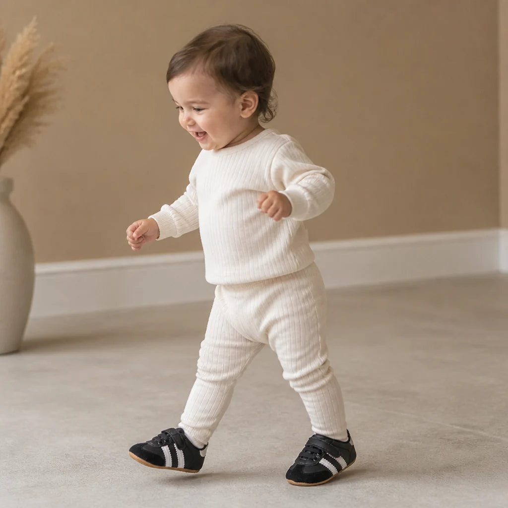 Baby Sneakers Soft Flexible Sole Hook & Loop Strap