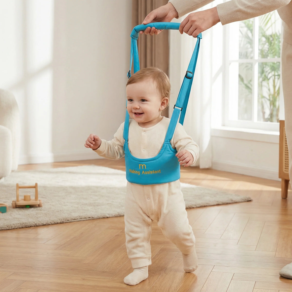 Baby Walking Harness Adjustable Chest Support Hands-Free Assistance