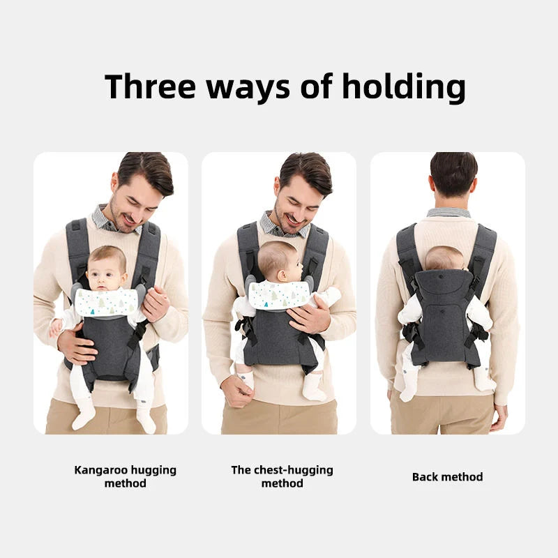 Baby Wrap Carrier Three Carry Positions M-Position Leg Support