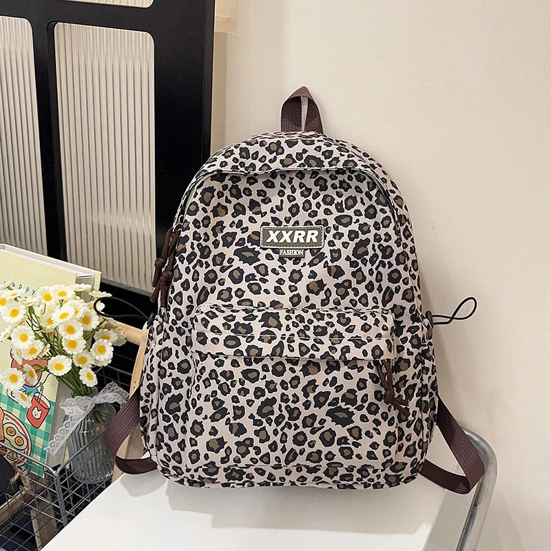 Backpack Animal Print Dual Compartments Padded Adjustable Straps