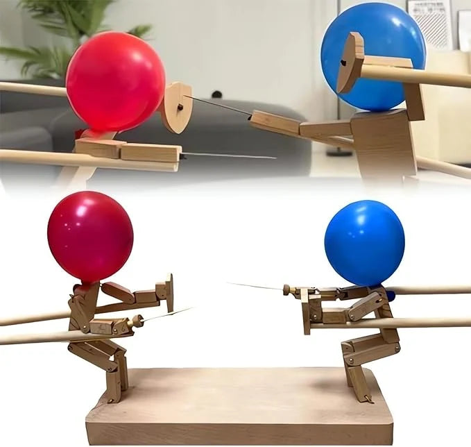 Balloon Pop Game Bamboo Two-Player Tabletop