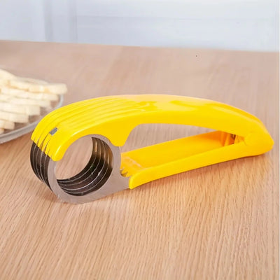 Banana Slicer Stainless Steel Curved Blade Even Slices