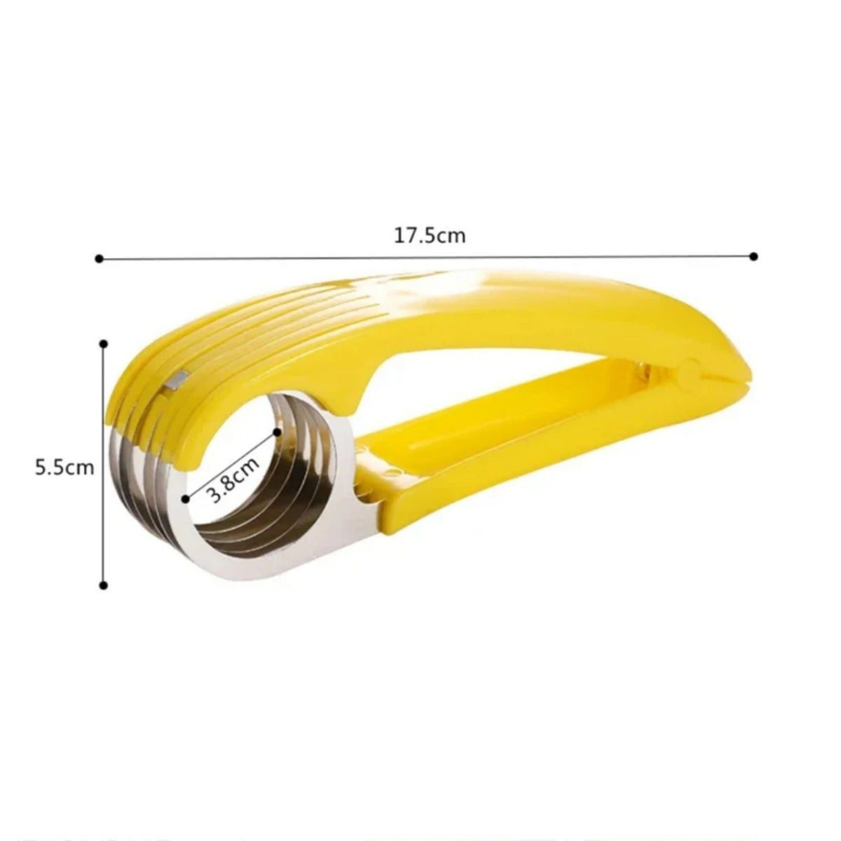 Banana Slicer Stainless Steel Curved Blade Even Slices