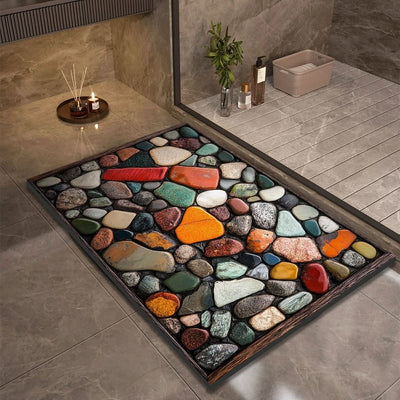 Bath Mat Diatomaceous Earth Quick-Drying Natural Rubber Base