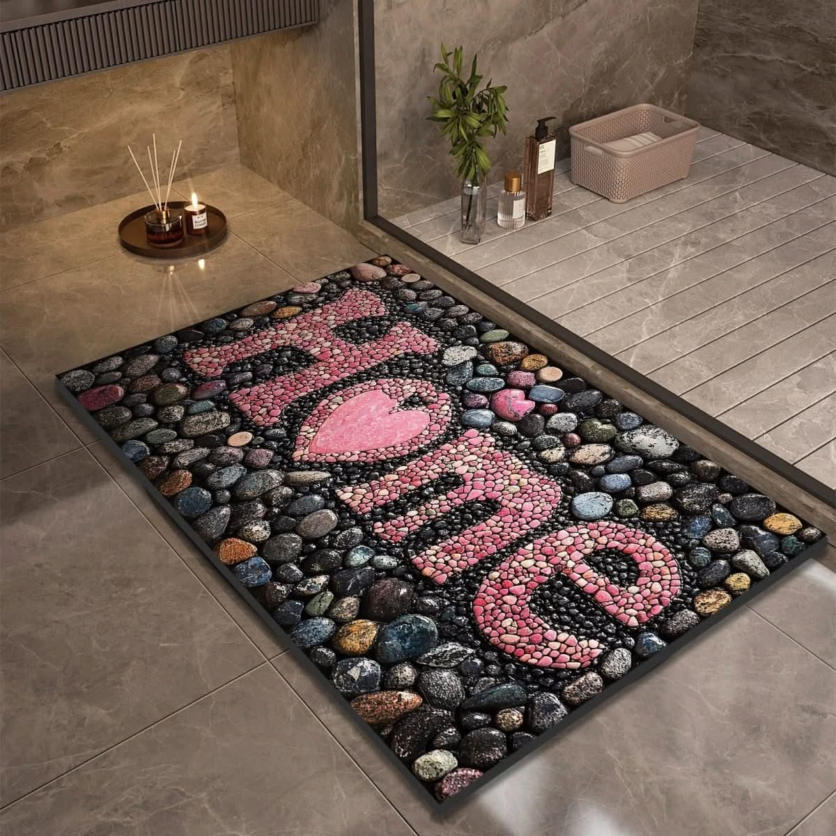 Bath Mat Diatomaceous Earth Quick-Drying Natural Rubber Base