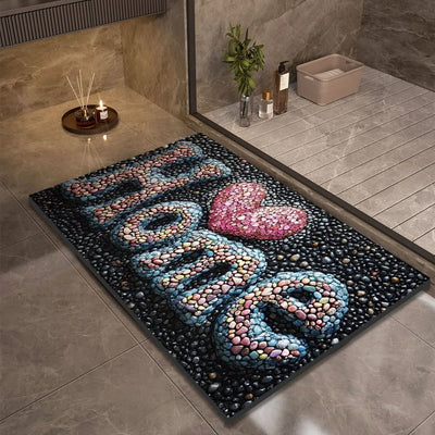 Bath Mat Diatomaceous Earth Quick-Drying Natural Rubber Base