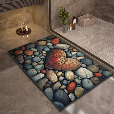 Bath Mat Diatomaceous Earth Quick-Drying Natural Rubber Base
