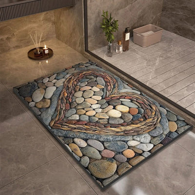 Bath Mat Diatomaceous Earth Quick-Drying Natural Rubber Base