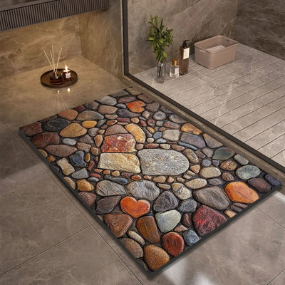 Bath Mat Diatomaceous Earth Quick-Drying Natural Rubber Base