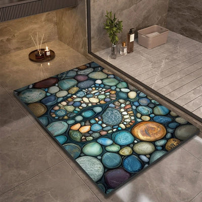 Bath Mat Diatomaceous Earth Quick-Drying Natural Rubber Base