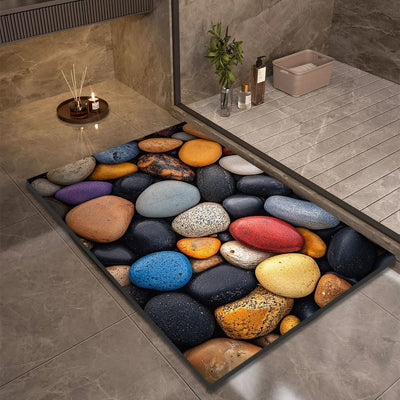 Bath Mat Diatomaceous Earth Quick-Drying Natural Rubber Base