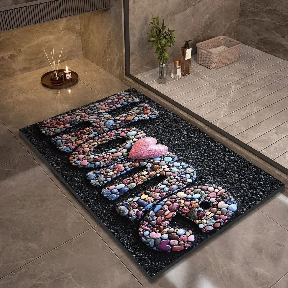 Bath Mat Diatomaceous Earth Quick-Drying Natural Rubber Base