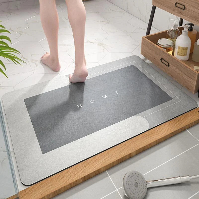 Bath Mat Ultra-Absorbent Quick-Drying Non-Slip Backing