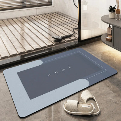 Bath Mat Ultra-Absorbent Quick-Drying Non-Slip Backing