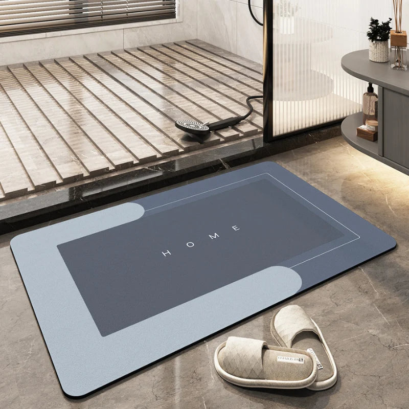Bath Mat Ultra-Absorbent Quick-Drying Non-Slip Backing