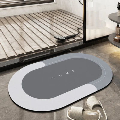 Bath Mat Ultra-Absorbent Quick-Drying Non-Slip Backing