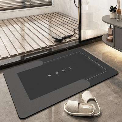 Bath Mat Ultra-Absorbent Quick-Drying Non-Slip Backing