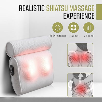 Bath Pillow Contoured Waterproof Foam Six Suction Cups