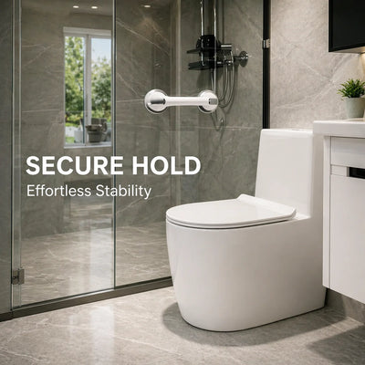 Bathroom Grab Handle Double Suction Lock 176 Lbs