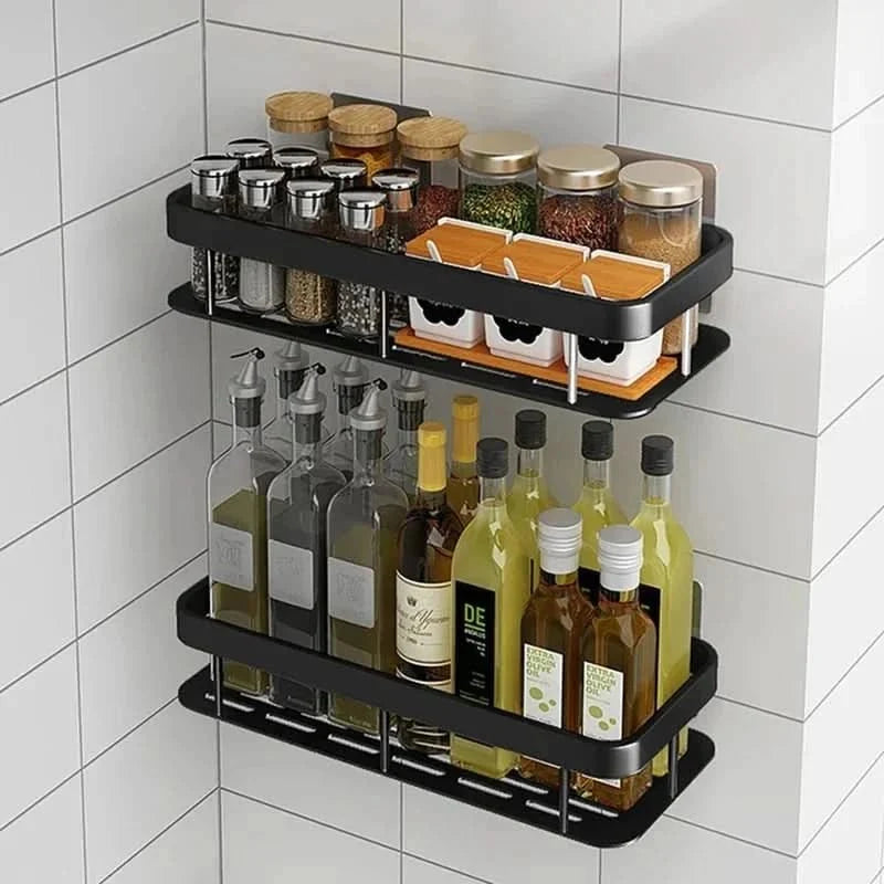 Bathroom Shelf Adhesive Drill-Free Space-Saving Storage