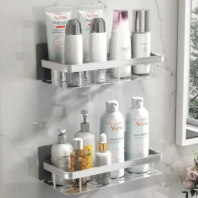 Bathroom Shelf Adhesive Drill-Free Space-Saving Storage