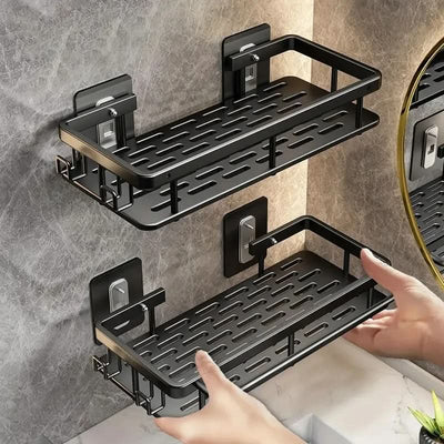 Bathroom Shelf Adhesive Drill-Free Space-Saving Storage