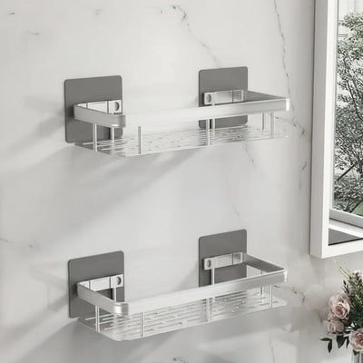 Bathroom Shelf Adhesive Drill-Free Space-Saving Storage