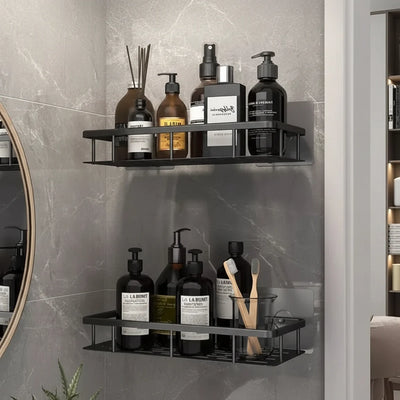 Bathroom Shelf Adhesive Drill-Free Space-Saving Storage