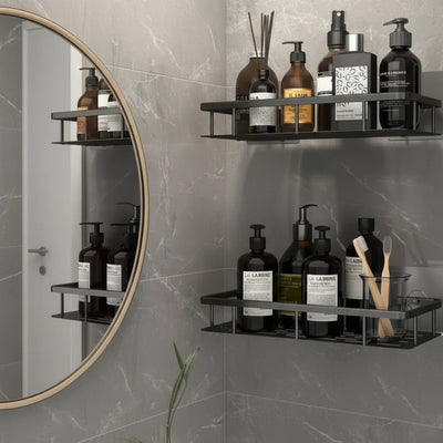 Bathroom Shelf Adhesive Drill-Free Space-Saving Storage