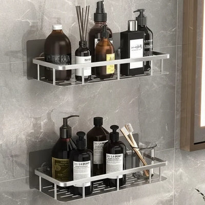 Bathroom Shelf Adhesive Drill-Free Space-Saving Storage