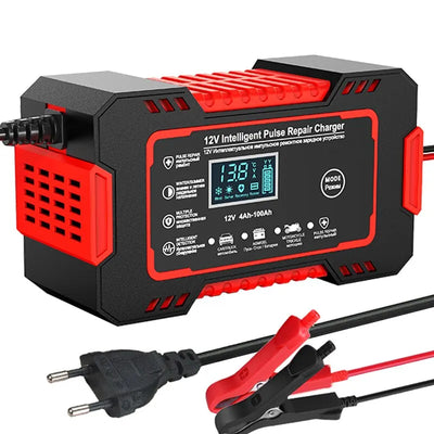 Battery Charger 12V 6A Pulse Repair Automatic Mode Switching