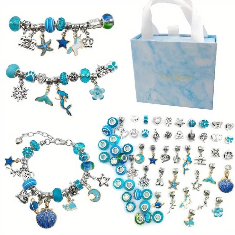 Bead Craft Set Large-Hole Mixed Colors & Shapes