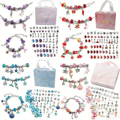 Bead Craft Set Large-Hole Mixed Colors & Shapes