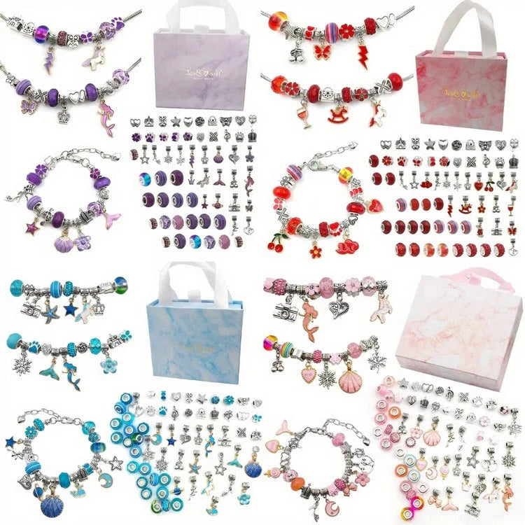 Bead Craft Set Large-Hole Mixed Colors & Shapes