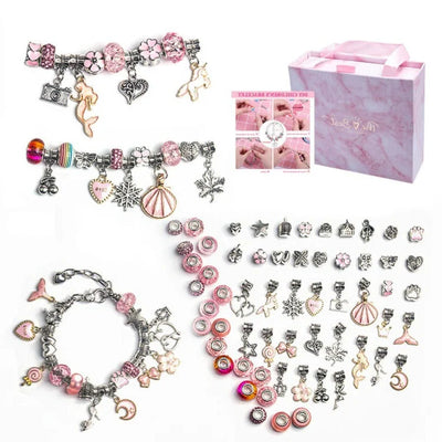 Bead Craft Set Large-Hole Mixed Colors & Shapes