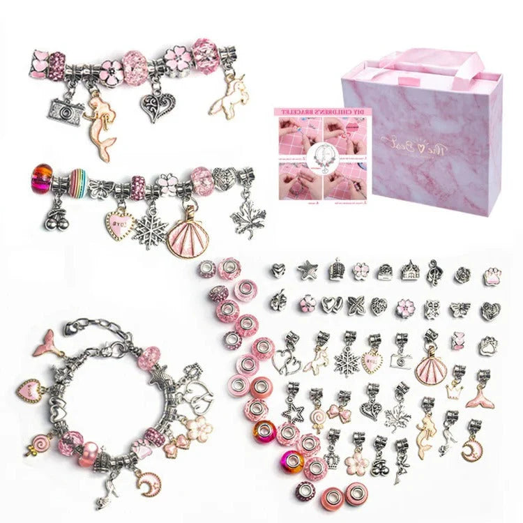 Bead Craft Set Large-Hole Mixed Colors & Shapes
