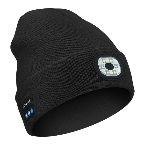 Beanie Built-In LED Light Bluetooth Audio Detachable Module