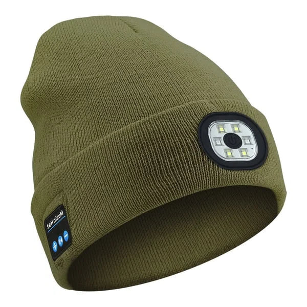 Beanie Built-In LED Light Bluetooth Audio Detachable Module