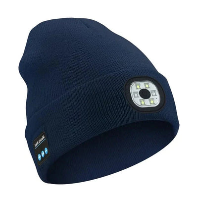 Beanie Built-In LED Light Bluetooth Audio Detachable Module