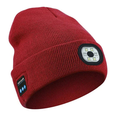 Beanie Built-In LED Light Bluetooth Audio Detachable Module