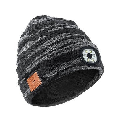 Beanie Built-In LED Light Bluetooth Audio Detachable Module