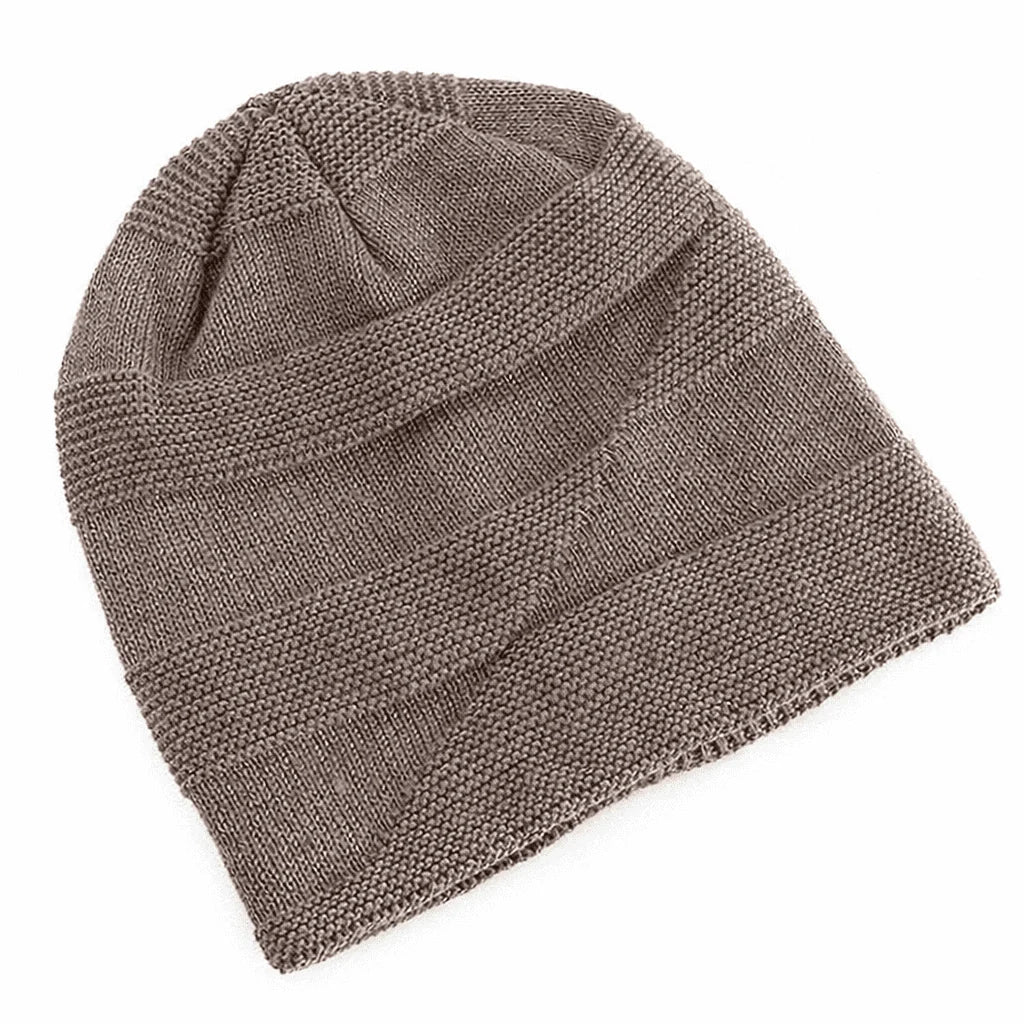 Beanie Fleece-Lined Knitted Slouchy Fit Unisex