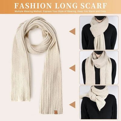 Beanie Scarf & Gloves Set Knitted Touchscreen 3-Piece