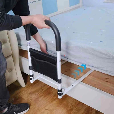 Bed Assist Rail Reinforced Steel Padded Grip Adjustable Straps