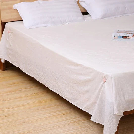 Bed Sheet Gripper Clips L-Shaped Fabric-Safe Secure Fit