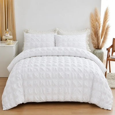 Bedding Set Pintuck Texture Breathable & Wrinkle-Resistant