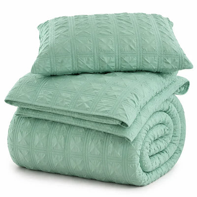 Bedding Set Pintuck Texture Breathable & Wrinkle-Resistant